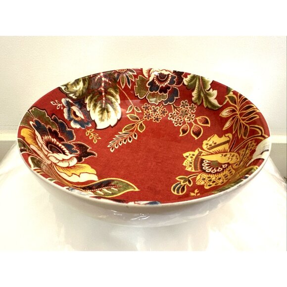 Williams-Sonoma Ceramic Spanish Floral 8" Bowl Discontinued RARE New With Tag - Picture 1 of 7